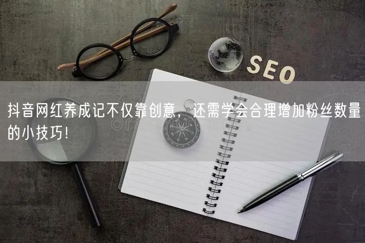 抖音网红养成记不仅靠创意，还需学会合理增加粉丝数量的小技巧！