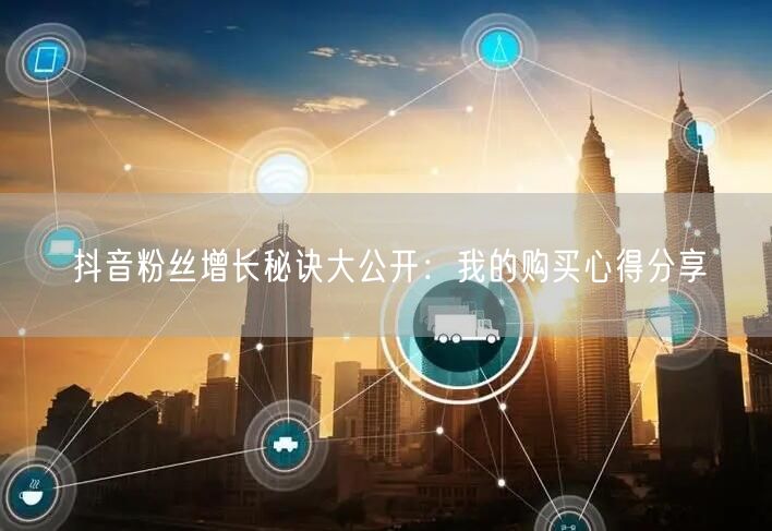 抖音粉丝增长秘诀大公开:我的购买心得分享