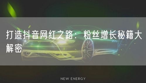 打造抖音网红之路:粉丝增长秘籍大解密